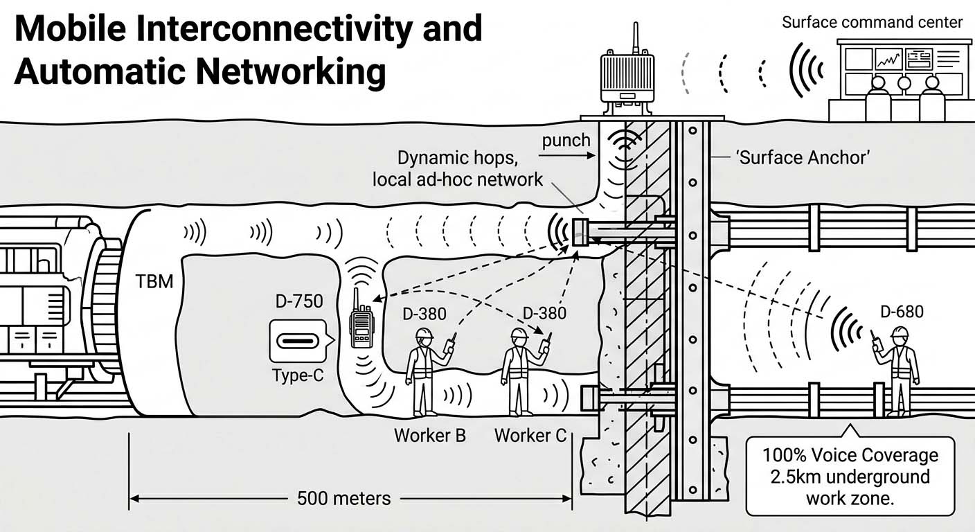 Tunnel wireless communication Underground wireless communication