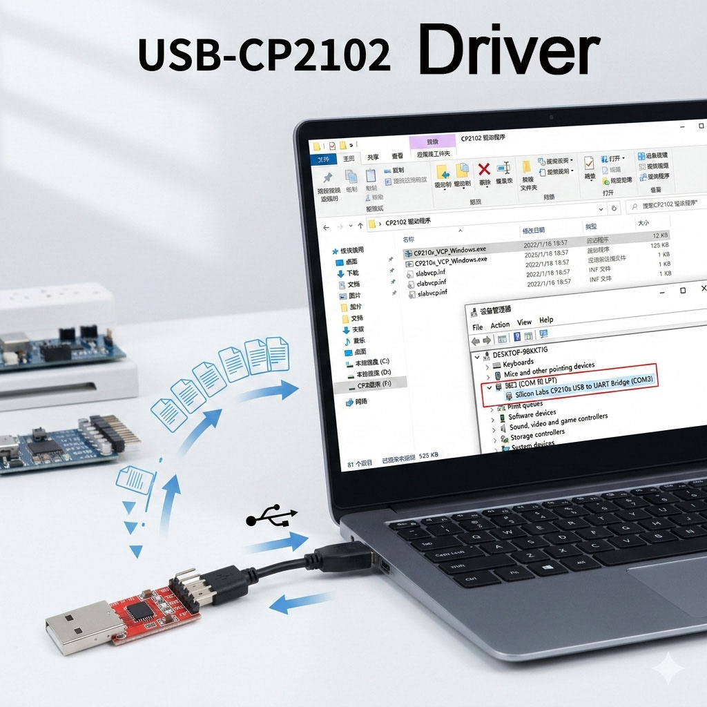 USB-CP2102 driver For+WIN7+X64