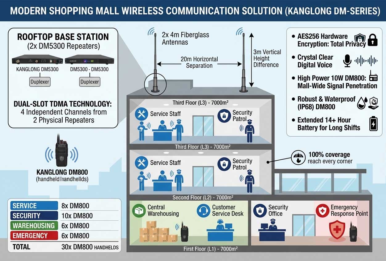 MODERN SHOPPING MALL WIRELESS COMMUNICATION SOLUTION MODERN SHOPPING MALL WIRELESS COMMUNICATION SOLUTION